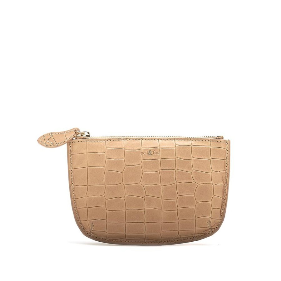 Accessories Bell & Fox | Faye Leather Purse - Camel Croc