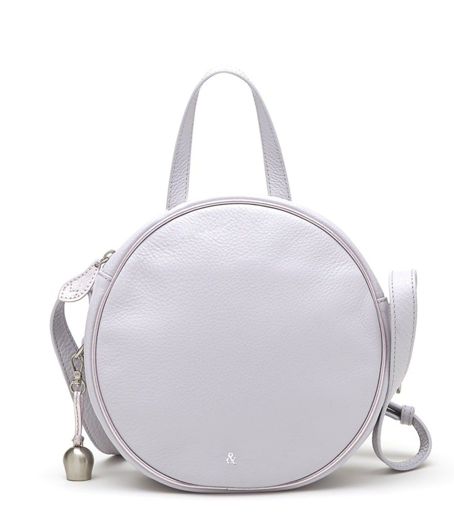 Handbags Bell & Fox | Kaia Canteen Cross Body Bag - Lavender Grey With Metallic