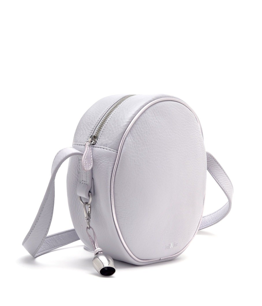 Handbags Bell & Fox | Kaia Canteen Cross Body Bag - Lavender Grey With Metallic