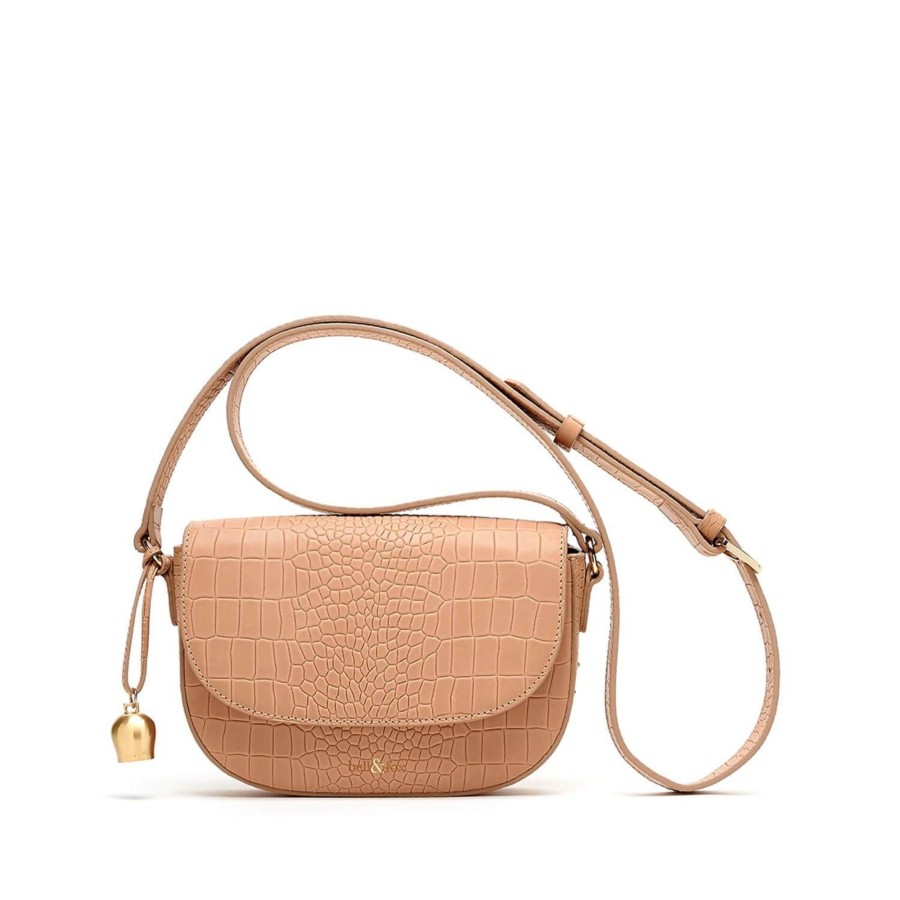 Handbags Bell & Fox | Callie Mini Saddle Cross Body Bag - Camel