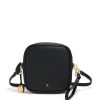 Handbags Bell & Fox | Marlo Mini Cross Body Bag / Wristlet Clutch - Black With Metallic