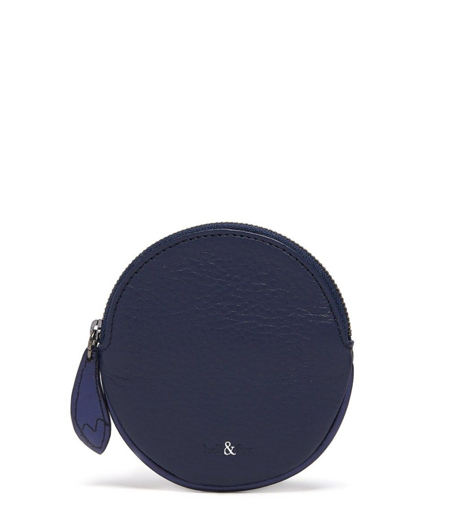 Accessories Bell & Fox | Mae Coin Purse - Navy With Navy Metallic