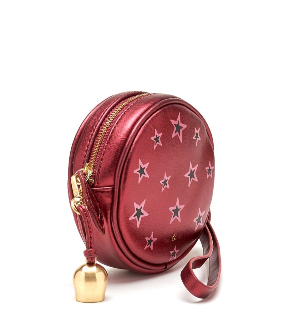 Handbags Bell & Fox | Mimi Mini Wristlet Clutch - Cherry Star Print