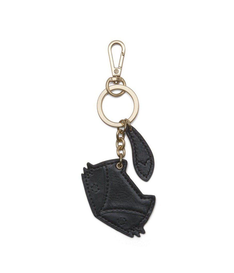 Accessories Bell & Fox | Cub Fox Keyring - Black Metallic