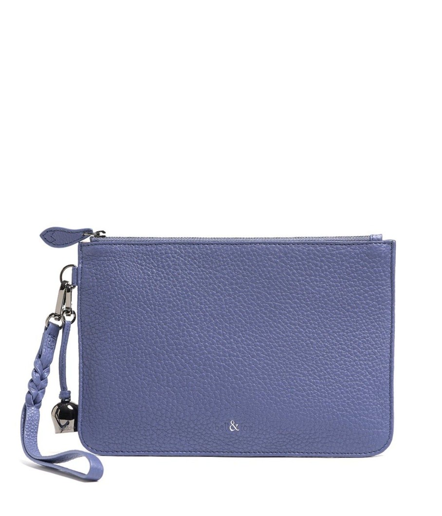 Handbags Bell & Fox | Mila Wristlet Clutch Bag - Lupine Blue