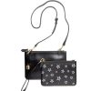 Handbags Bell & Fox | Kati Double Cross Body Bag - Black Star Print