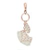 Accessories Bell & Fox | Cub Fox Keyring - White & Rose Gold