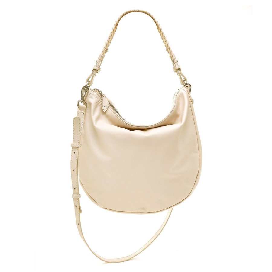 Handbags Bell & Fox | Cate Hobo Cross Body Bag - Powder