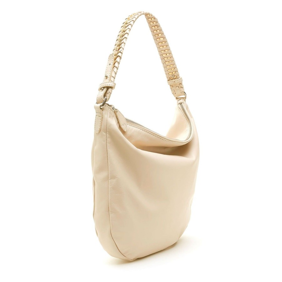 Handbags Bell & Fox | Cate Hobo Cross Body Bag - Powder