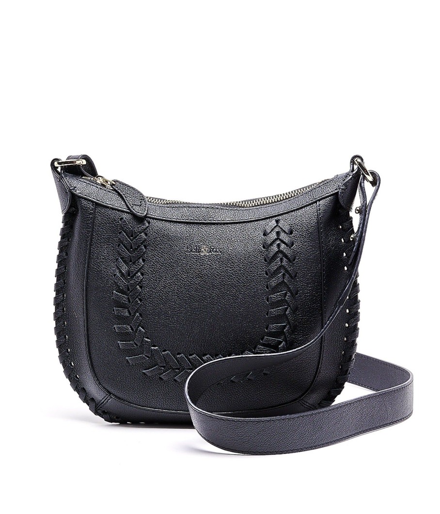 Handbags Bell & Fox | Alara Woven Crossbody - Black