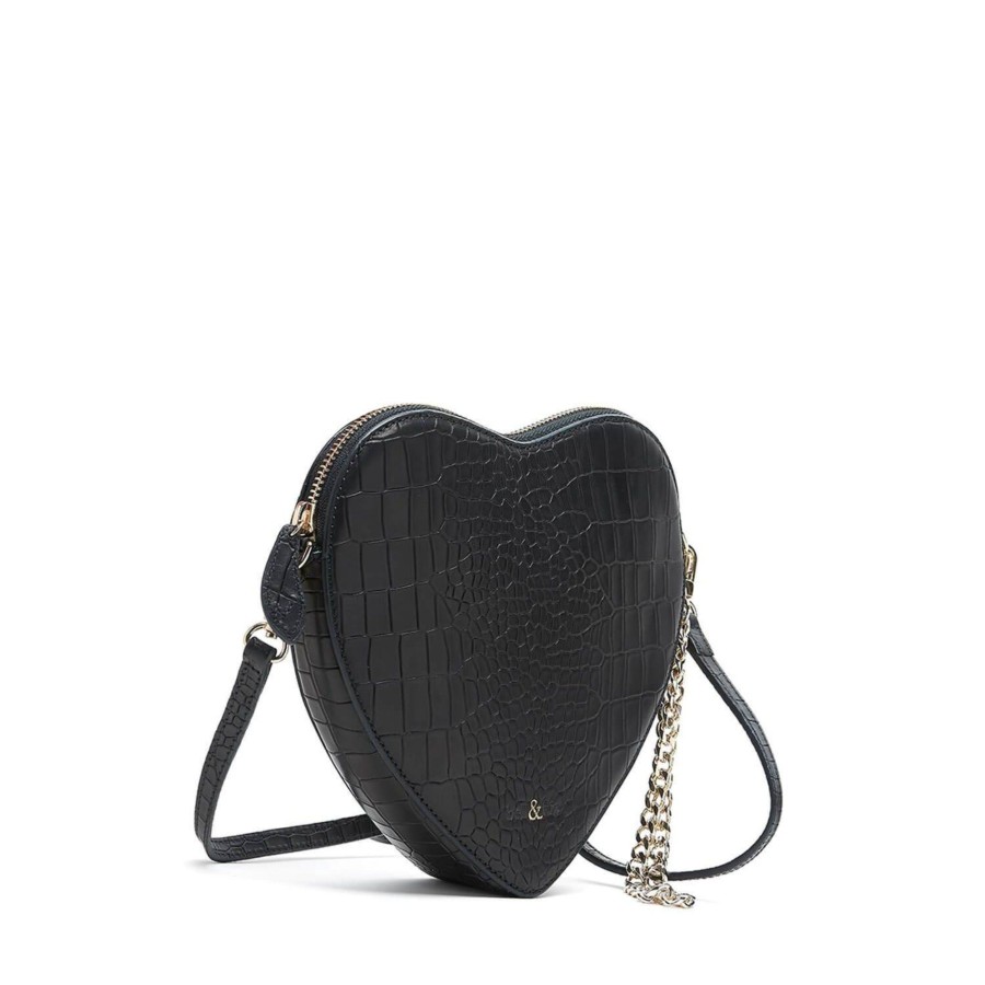 Handbags Bell & Fox | Amour Cross Body Bag / Wristlet Clutch - Black