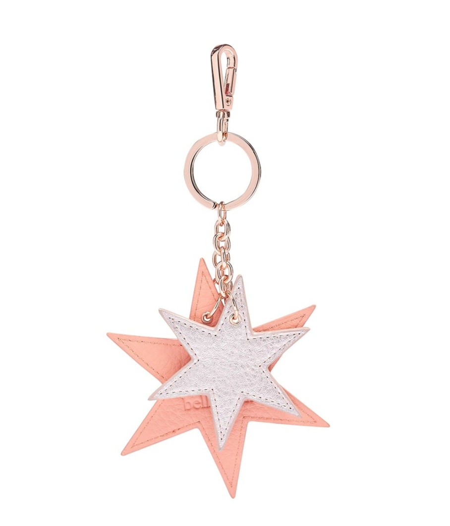 Accessories Bell & Fox | Asta Star Keyring - Coral And Rose Gold