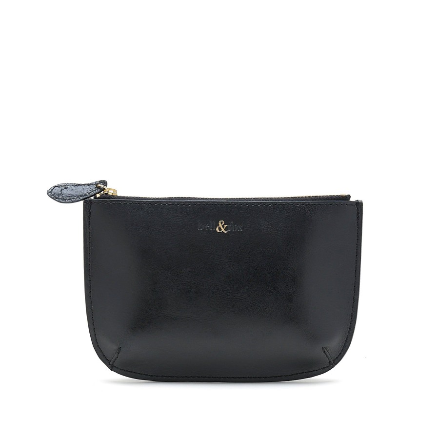 Accessories Bell & Fox | Fayette Leather Pouch - Black Leather