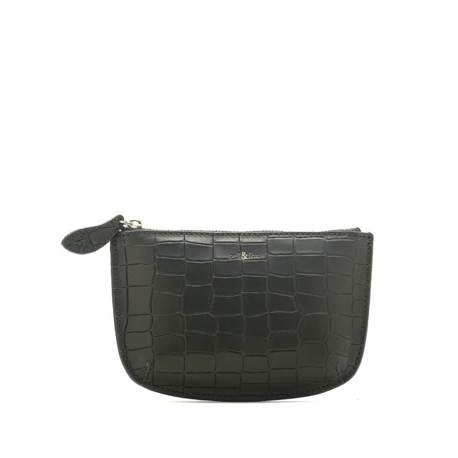 Accessories Bell & Fox | Faye Leather Purse - Black Croc