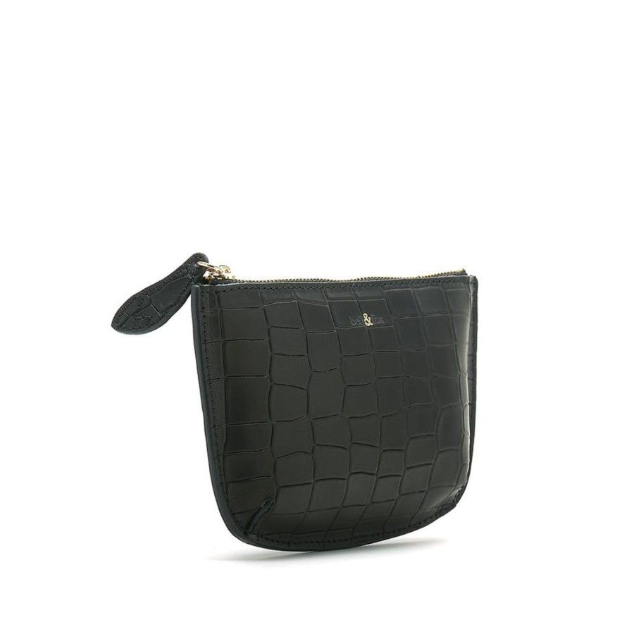 Accessories Bell & Fox | Faye Leather Purse - Black Croc