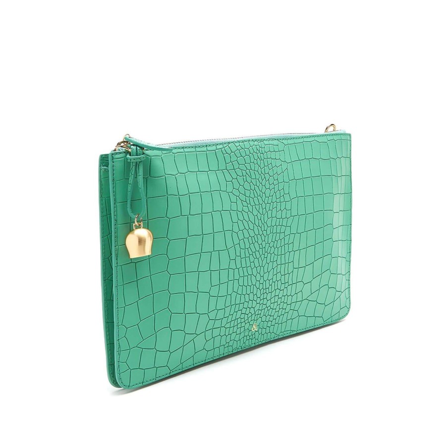 Handbags Bell & Fox | Gia Cross Body Bag / Oversize Clutch - Mint