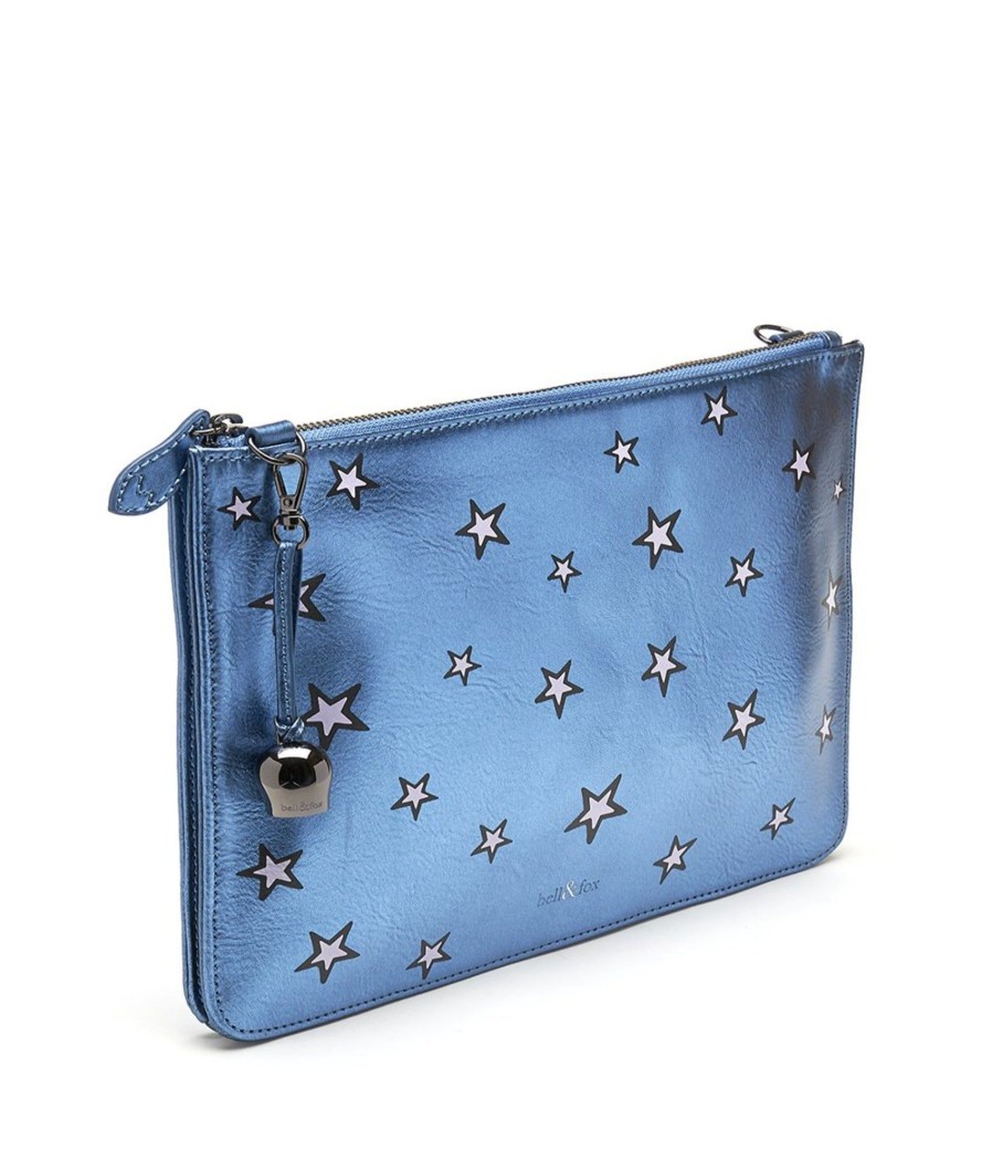 Handbags Bell & Fox | Gia Cross Body Bag / Oversize Clutch - Nightshade Star Print