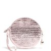 Handbags Bell & Fox | Luna Cross Body / Wristlet Clutch Bag - Rose Gold Croc