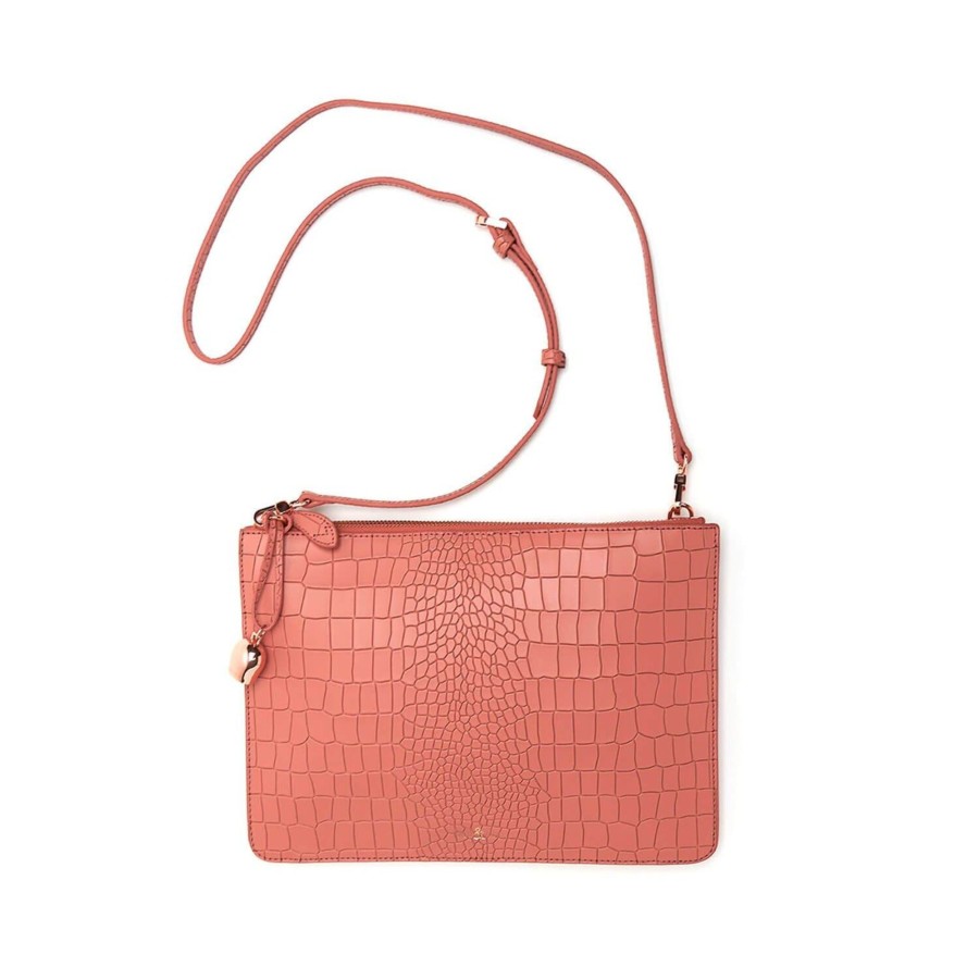 Handbags Bell & Fox | Gia Cross Body Bag / Oversize Clutch - Terracotta