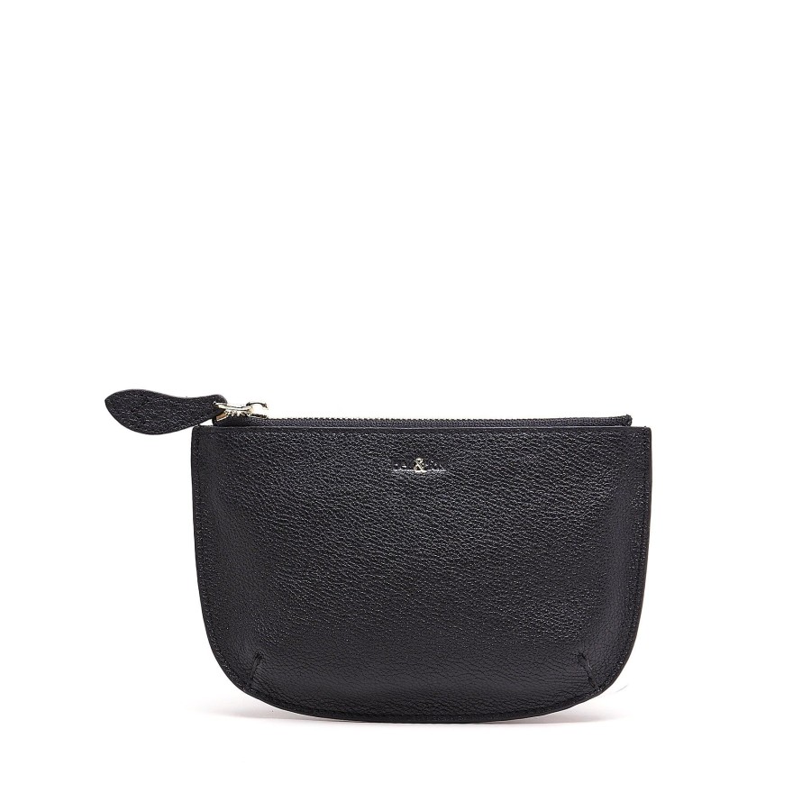 Accessories Bell & Fox | Faye Leather Purse - Black Leather