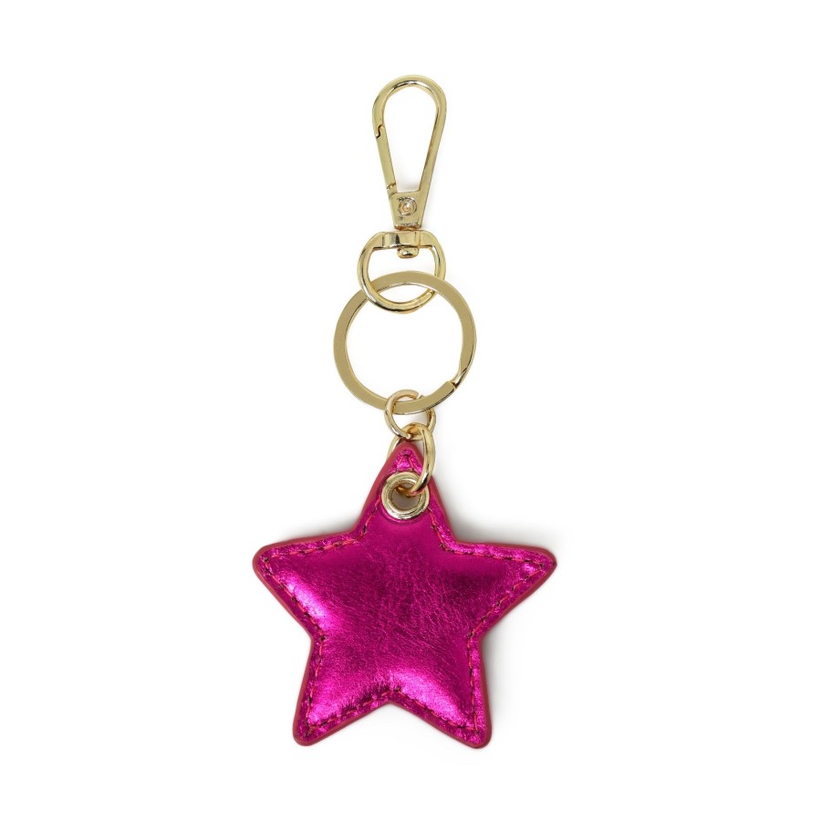 Accessories Bell & Fox | Stella Star Keyring - Fuschia Metallic