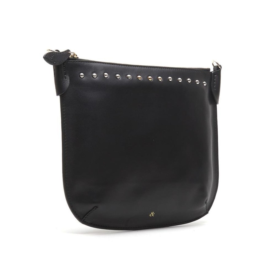 Handbags Bell & Fox | Talia Cross Body Bag / Clutch - Black Nappa