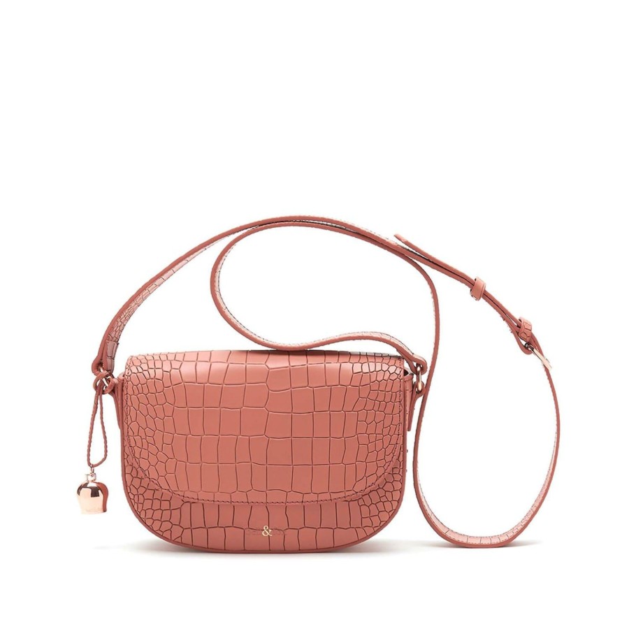 Handbags Bell & Fox | Callie Mini Saddle Cross Body Bag - Terracotta