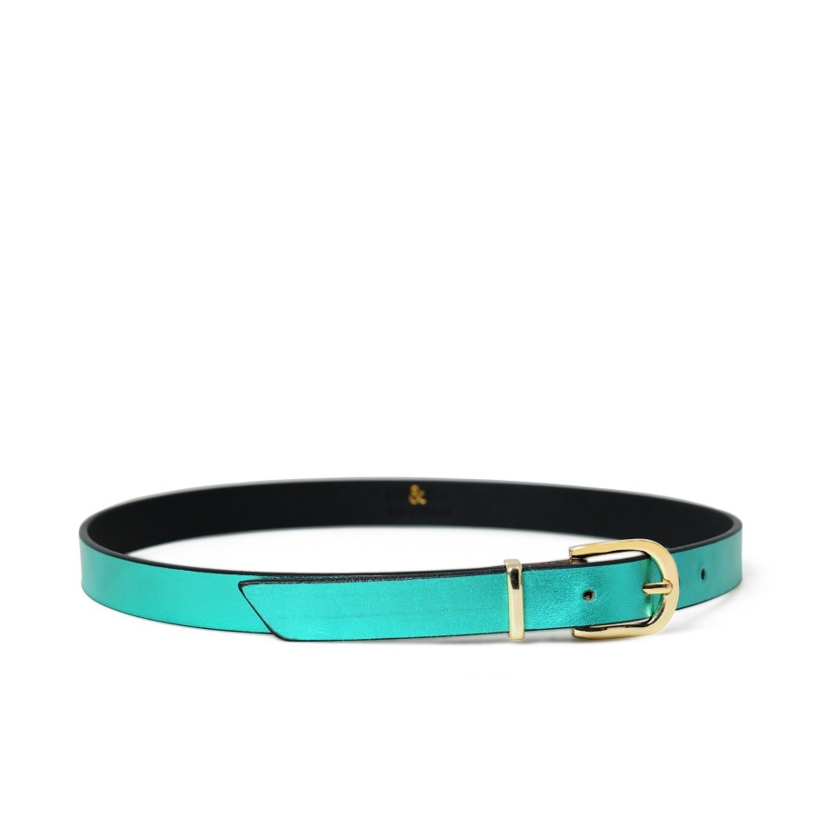 Accessories Bell & Fox | Erina Leather Belt - Emerald