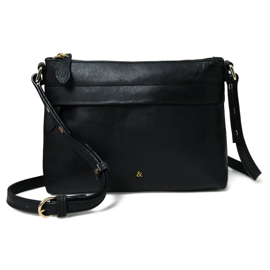 Handbags Bell & Fox | Shyla Crossbody Bag - Black