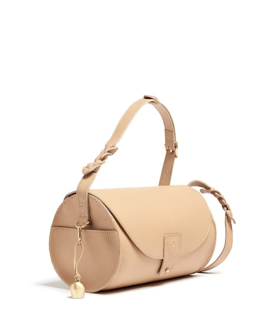 Handbags Bell & Fox | Aria Barrel Crossbody Bag - Natural Veg Tan