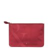 Handbags Bell & Fox | Leia Clutch Bag - Cherry Red Metallic