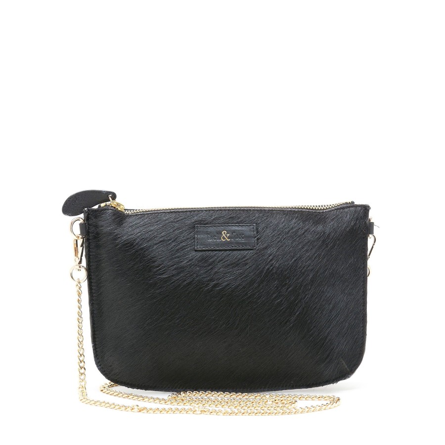 Handbags Bell & Fox | Izzy Cross Body Bag / Clutch - Black