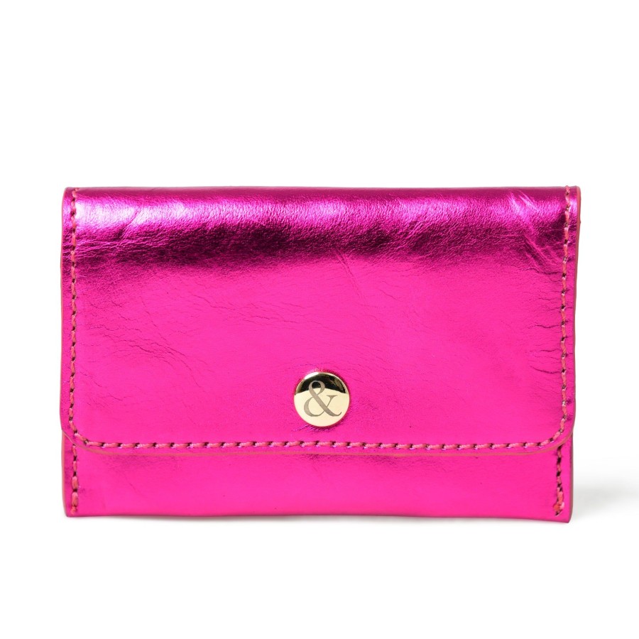 Accessories Bell & Fox | Ellie Popper Card Holder Purse - Fuchsia