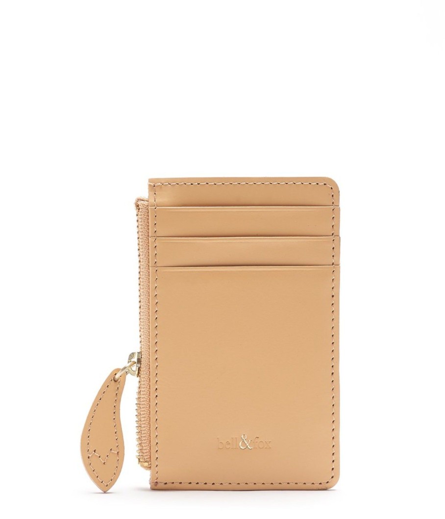 Accessories Bell & Fox | Lia Leather Card Holder - Natural Veg Leather