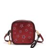 Handbags Bell & Fox | Marlo Mini Cross Body Bag / Wristlet Clutch - Cherry Red Star Print