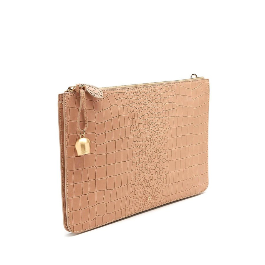 Handbags Bell & Fox | Gia Cross Body Bag / Oversize Clutch - Camel