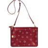 Handbags Bell & Fox | Gia Cross Body Bag / Oversize Clutch - Cherry Red Star Print