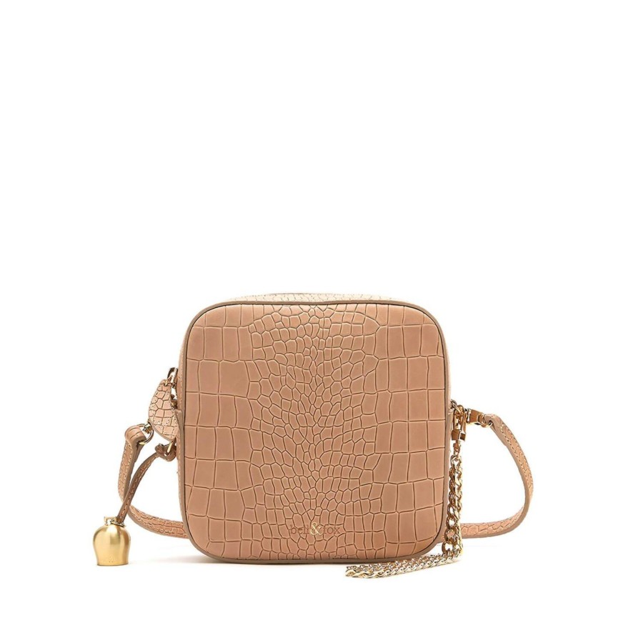 Handbags Bell & Fox | Marlo Mini Cross Body Bag / Wristlet Clutch - Camel