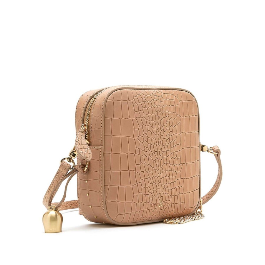 Handbags Bell & Fox | Marlo Mini Cross Body Bag / Wristlet Clutch - Camel