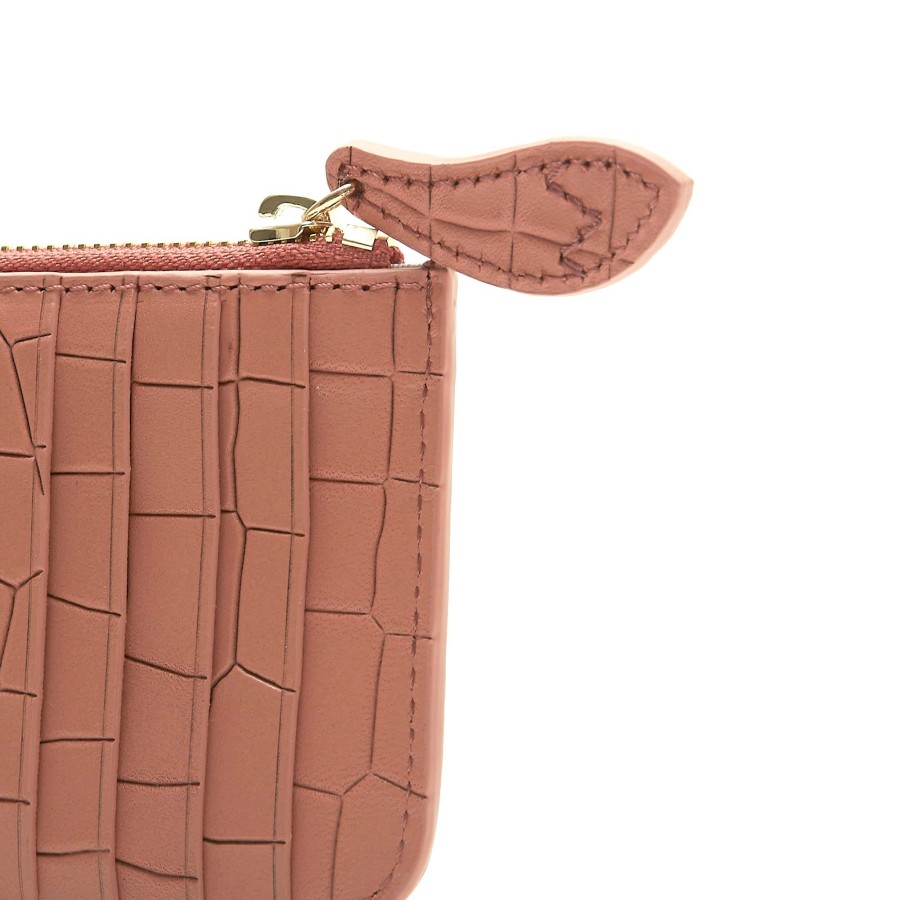 Accessories Bell & Fox | Fern Leather Card Holder - Terracotta Croc