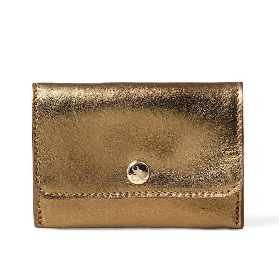 Accessories Bell & Fox | Ellie Popper Card Holder Purse - Bronze