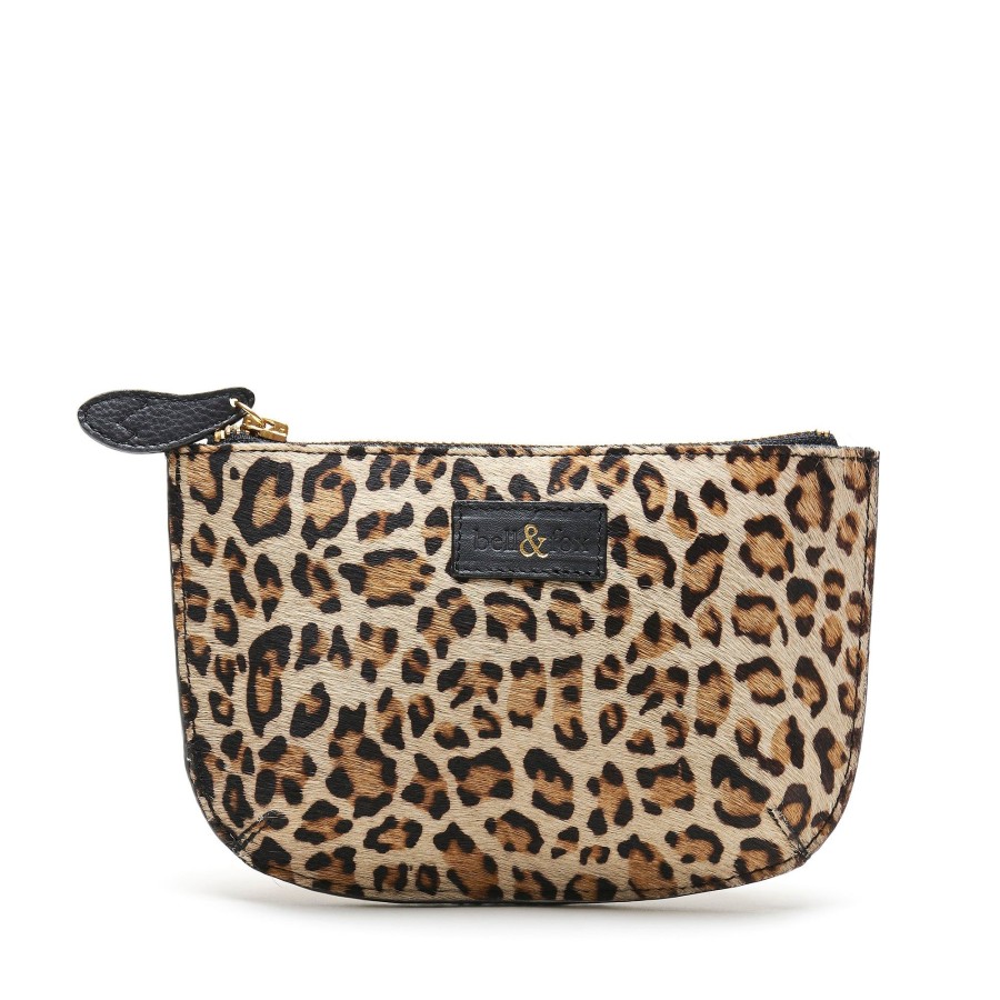 Accessories Bell & Fox | Fayette Leather Pouch - Light Leopard