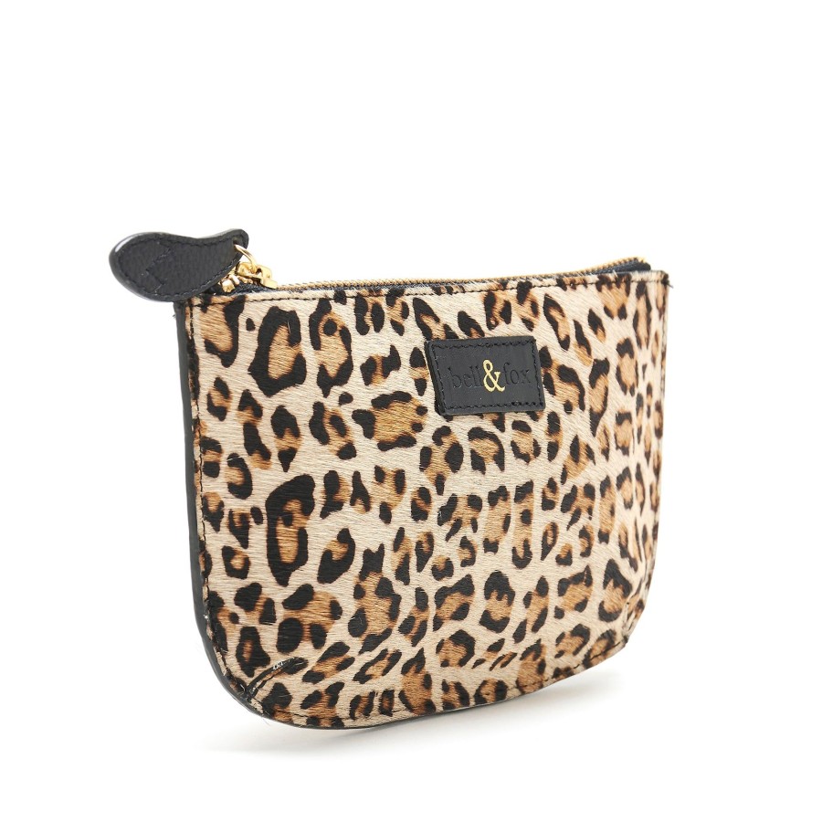 Accessories Bell & Fox | Fayette Leather Pouch - Light Leopard