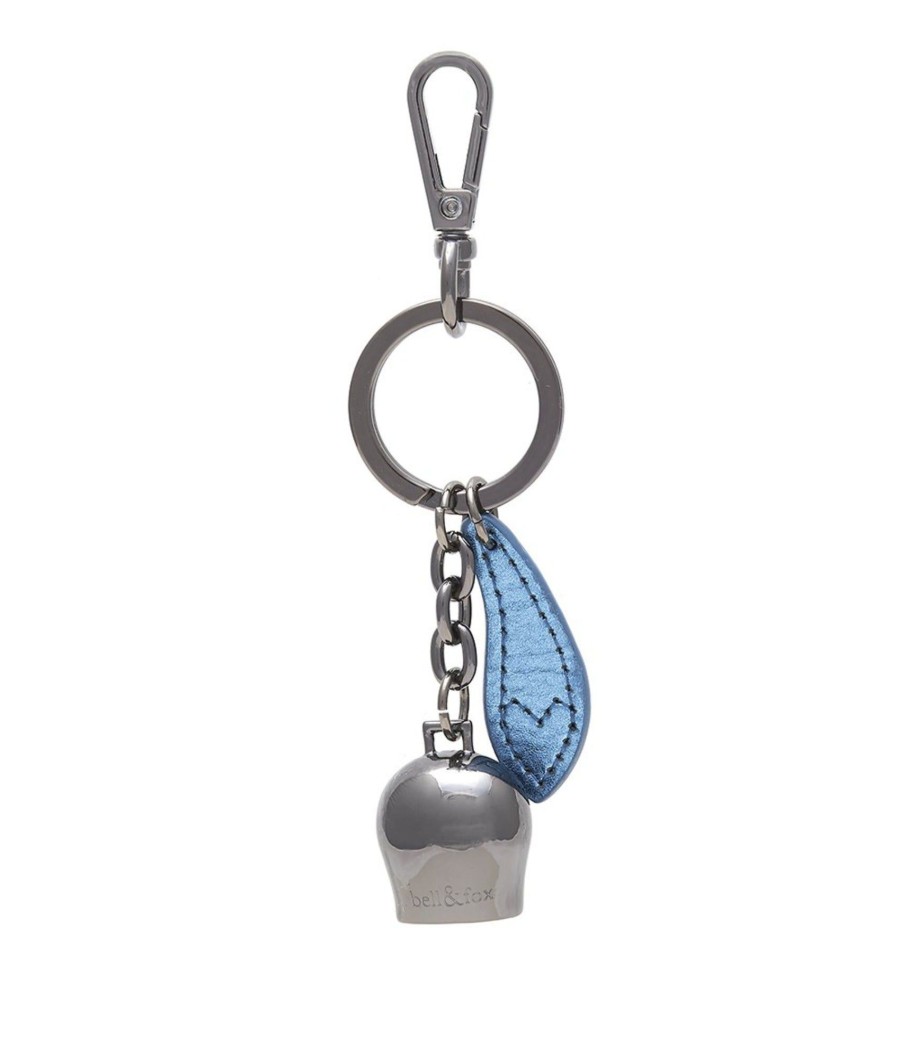 Accessories Bell & Fox | Belle Keyring - Gunmetal & Nightshade Metallic