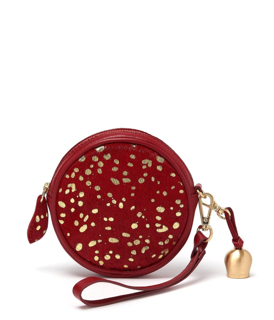 Handbags Bell & Fox | Mimi Mini Wristlet Clutch - Cherry 'Pony'