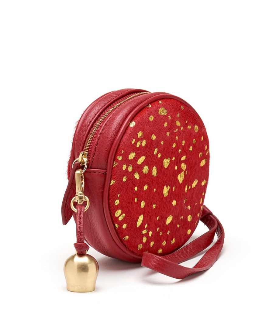 Handbags Bell & Fox | Mimi Mini Wristlet Clutch - Cherry 'Pony'