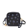 Handbags Bell & Fox | Marlo Mini Cross Body Bag / Wristlet Clutch - Black Star Print