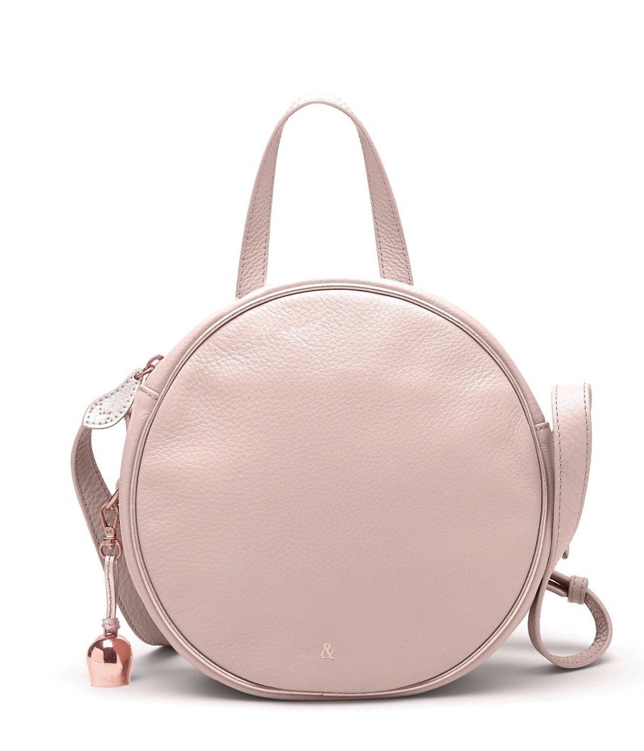 Handbags Bell & Fox | Kaia Canteen Cross Body Bag - Rose With Rose Metallic