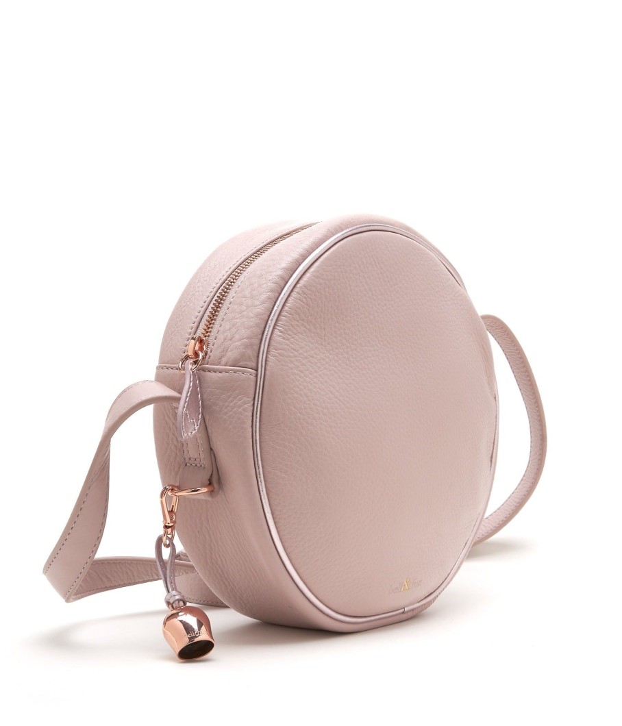 Handbags Bell & Fox | Kaia Canteen Cross Body Bag - Rose With Rose Metallic