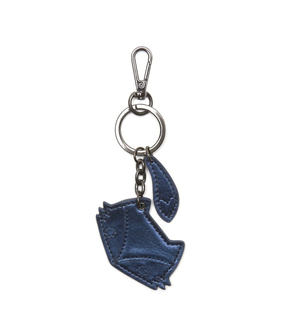 Accessories Bell & Fox | Cub Fox Keyring - Navy Metallic